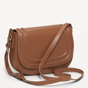 NWT OLD NAVY  Saddle Crossbody Bag COLOR COGNAC  BROWN